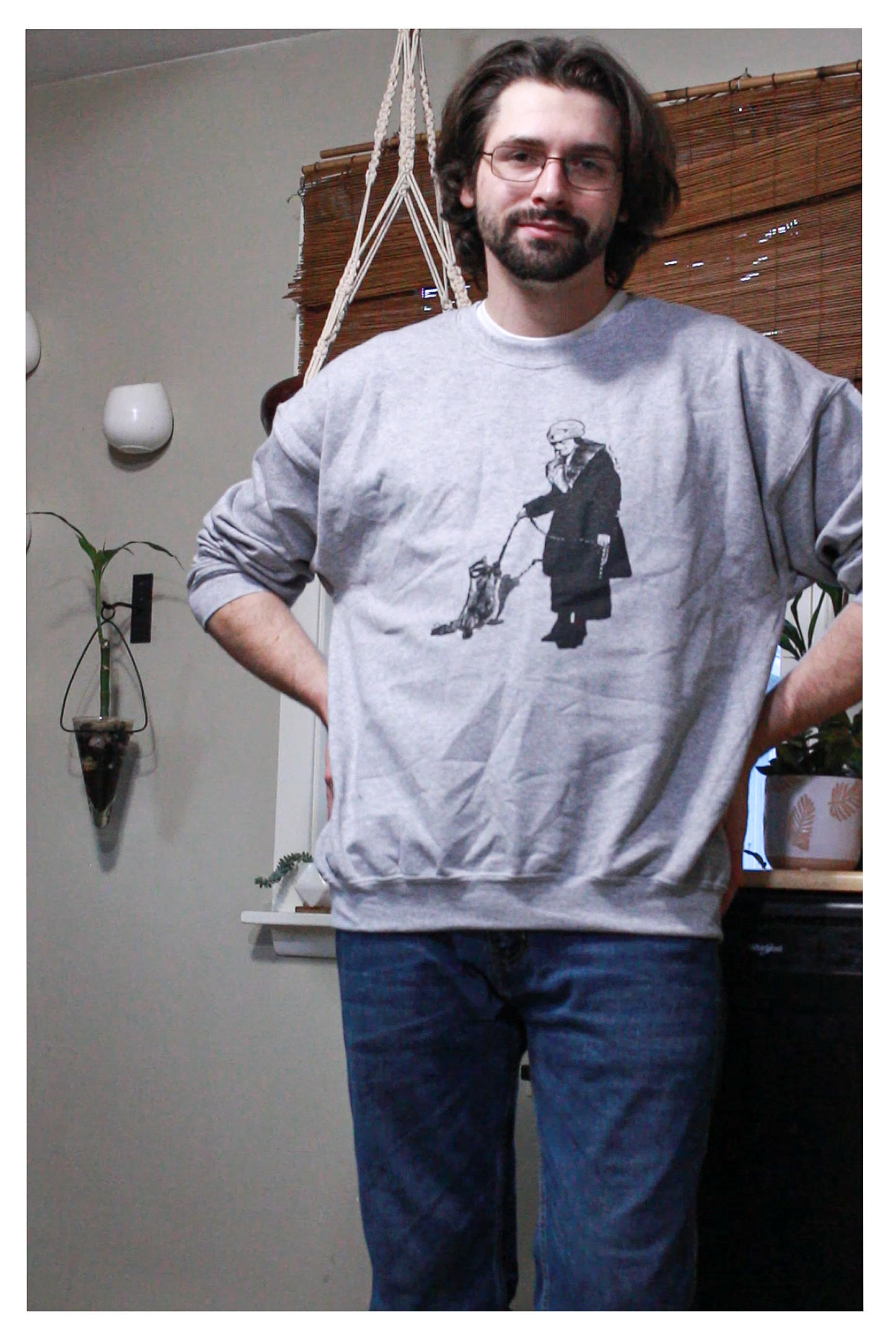 Raccoon Wrangler - Crew Neck Sweatshirt